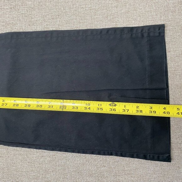 Express Editor Wide Leg Chino Pants Women's 10 Mid Rise Black Casual - Picture 13 of 13